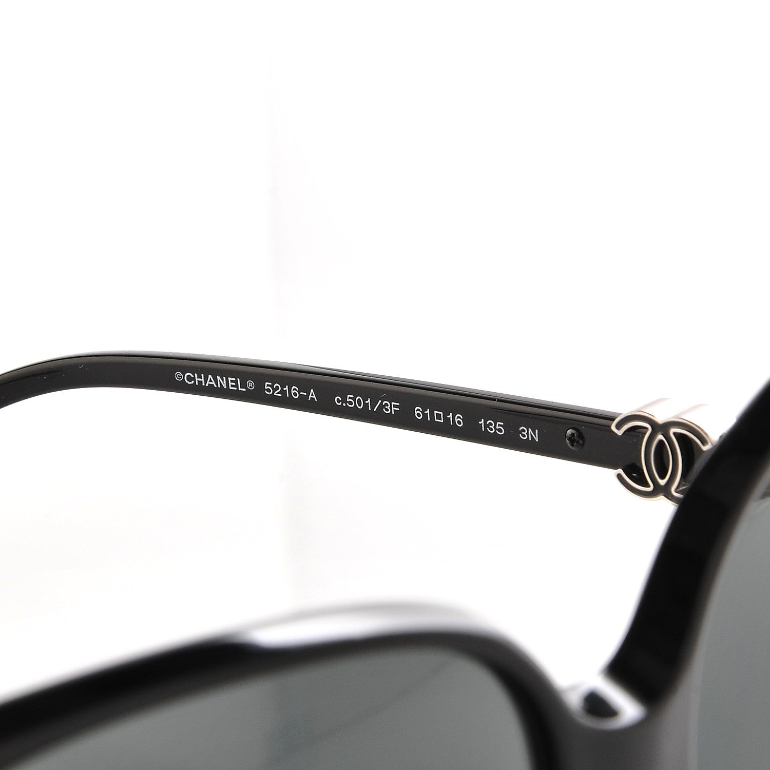 Chanel CC Sunglasses 5216-A Black 5 of 8