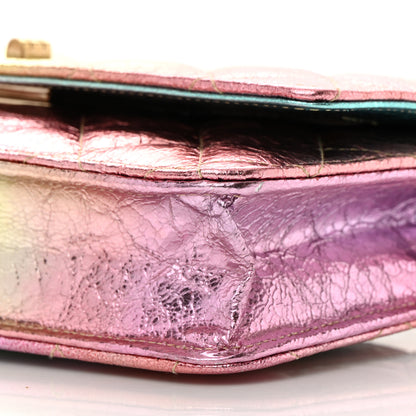 Chanel Metallic Goatskin Quilted 2.55 Reissue Wallet on Chain WOC Multicolor 11 of 15