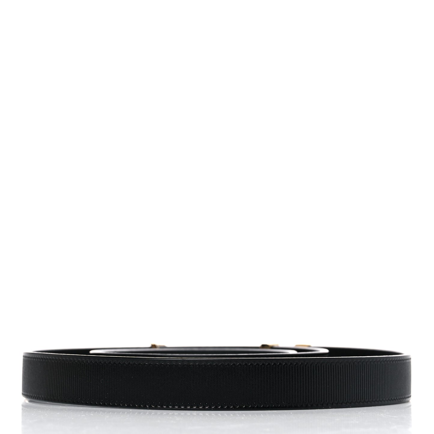 Taurillon Calfskin 30mm LV Initiales Belt 85 34 Black