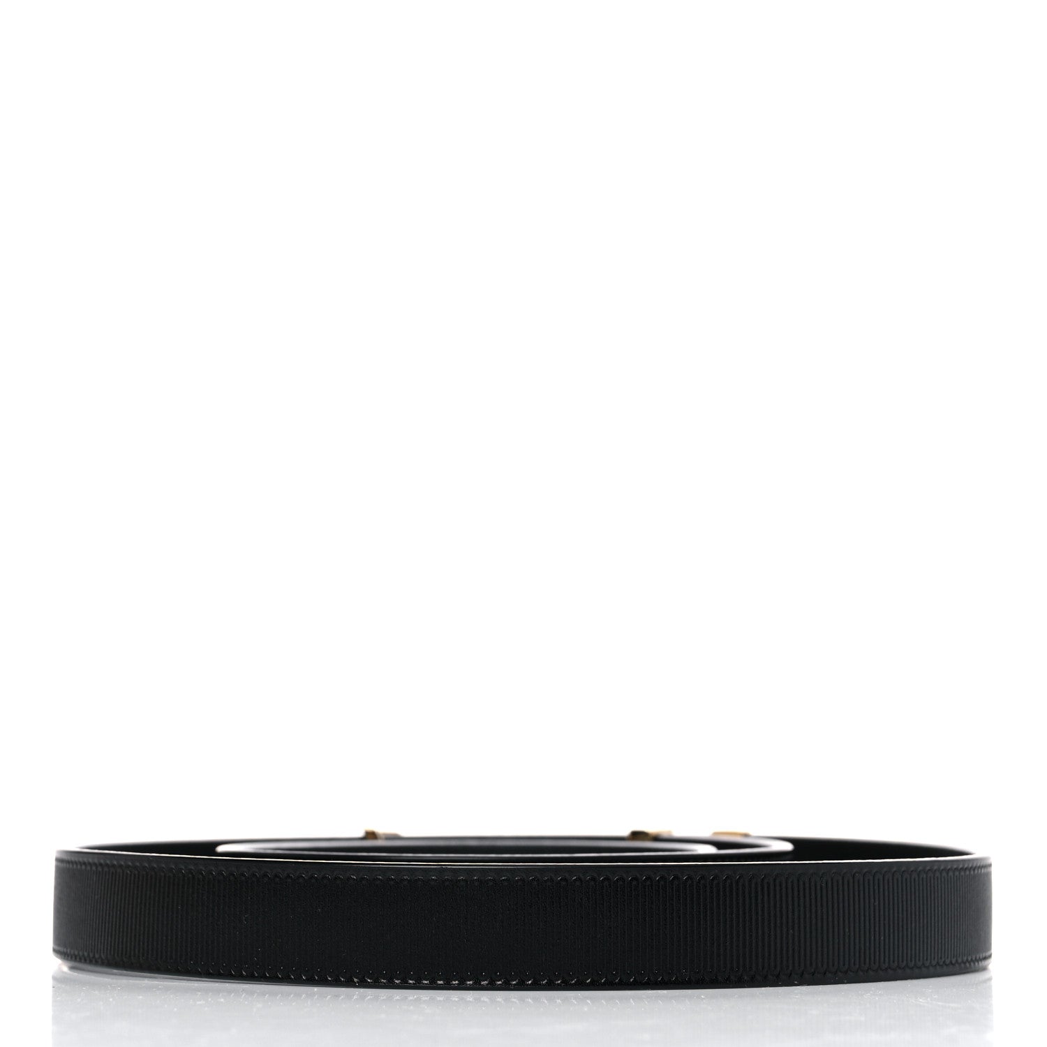 Louis Vuitton Taurillon Calfskin 30mm LV Initiales Belt 85 34 Black 2 of 10
