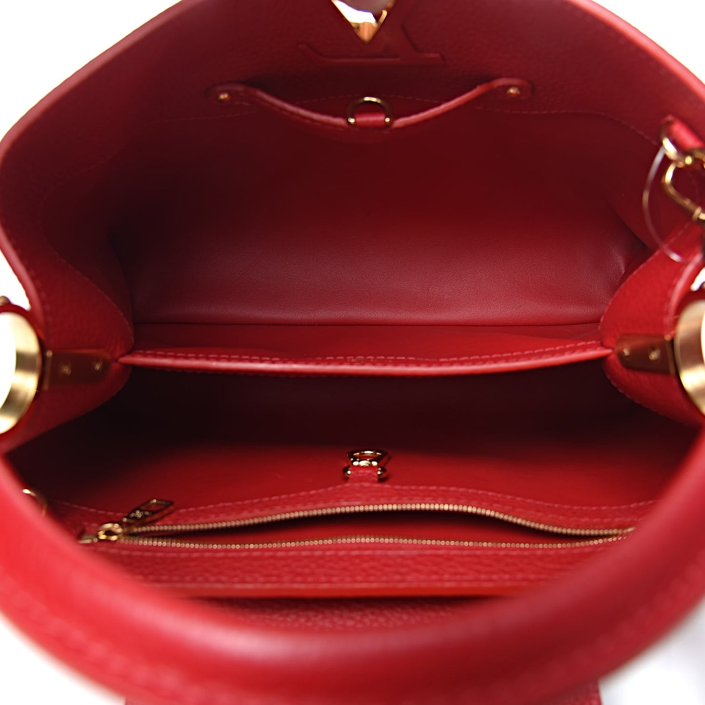 Taurillon Capucines PM Rubis
