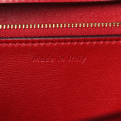 Celine Box Calfskin Medium Classic Box Flap Bag Red 6 of 8