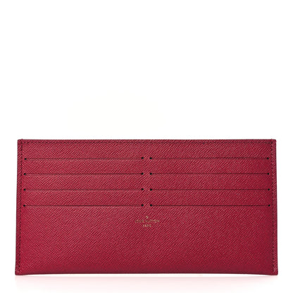 Louis Vuitton Calfskin Felicie Card Holder Insert Fuchsia 1 of 7