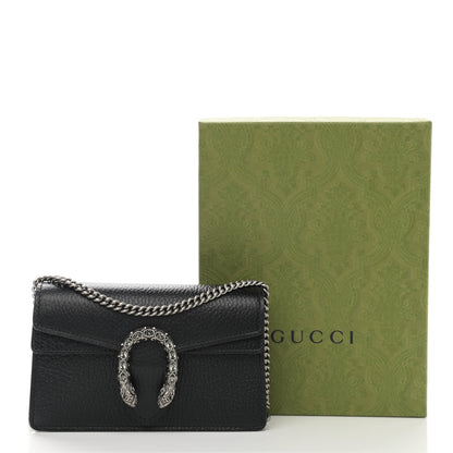 Gucci Calfskin Super Mini Dionysus Shoulder Bag Black 11 of 11