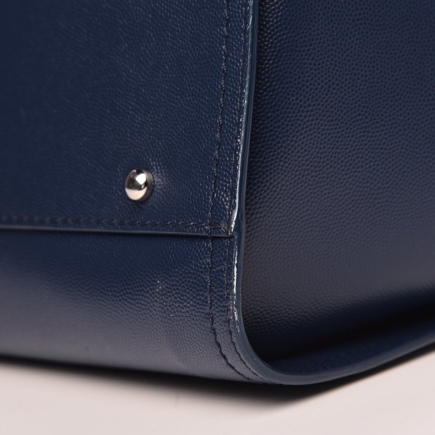 Caviar Large Studded Deauville Tote Navy