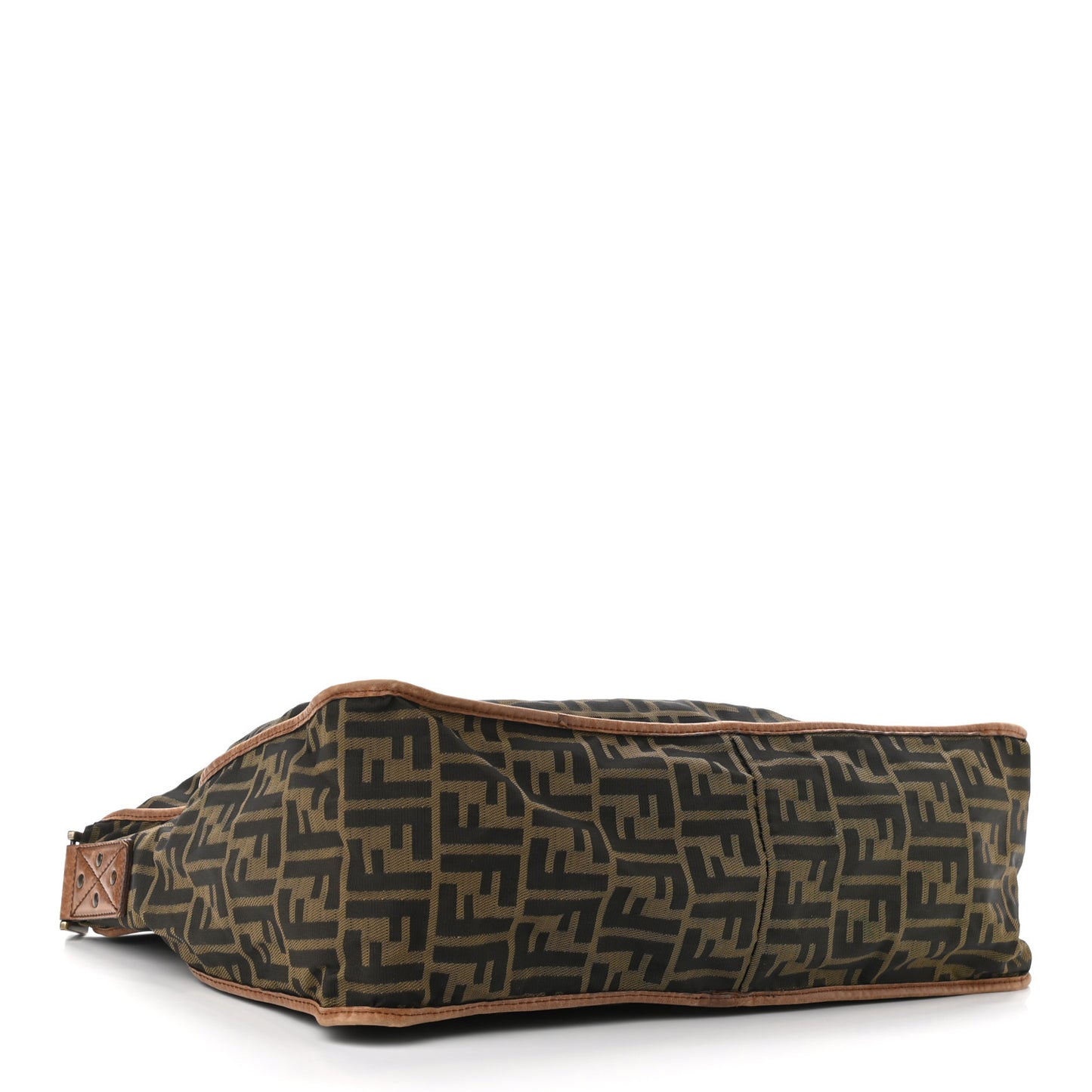 Zucca Vitello Patchwork Shoulder Flap Bag Tobacco Sabbia