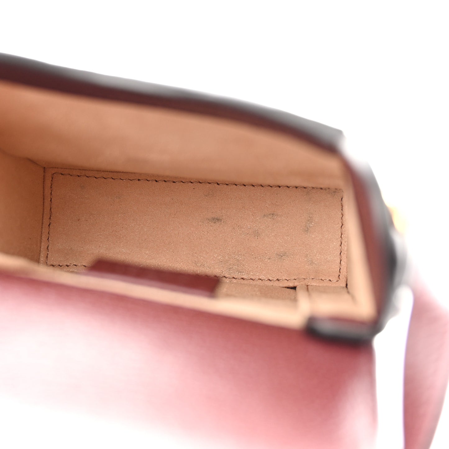 Monogram Textured Dollar Calfskin Mini Horsebit 1955 Crossbody Bag Sahara Rubino Chardonnay