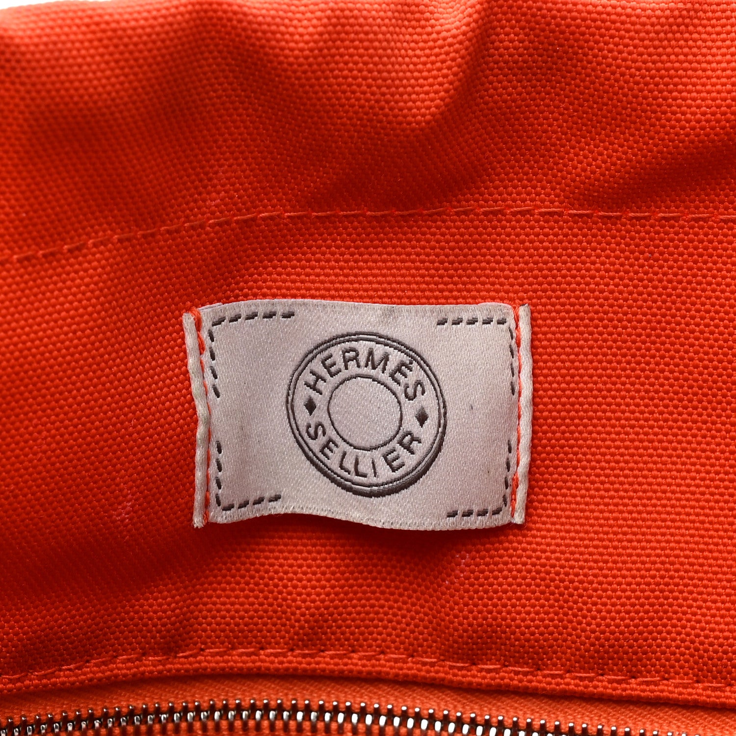 Hermes Canvas The Grooming Bag Bleu Navy Feu 7 of 12