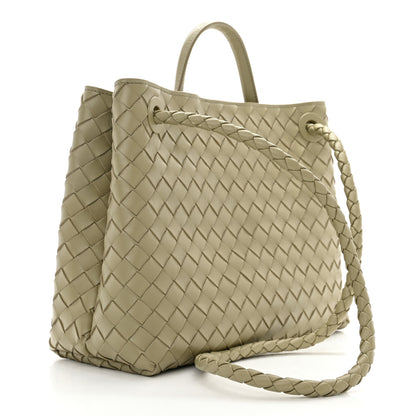 Bottega Veneta Nappa Intrecciato Medium Andiamo Shoulder Bag Travertine 3 of 9