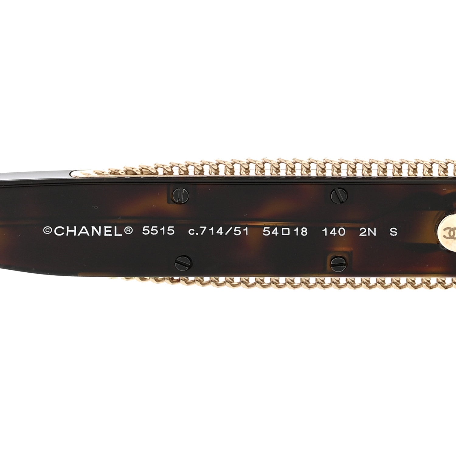 Chanel Acetate Oval Sunglasses 5515 Tortoise 5 of 8