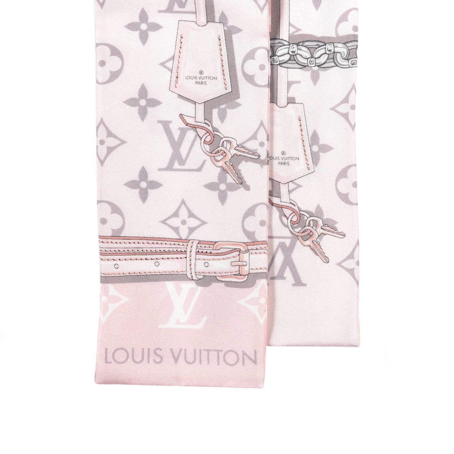 Louis Vuitton Silk Monogram Confidential Bandeau Light Pink 2 of 4