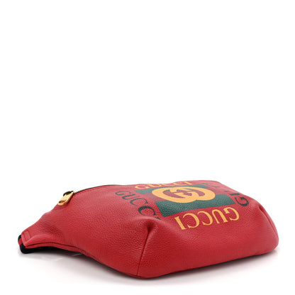 Gucci Grained Calfskin Logo Belt Bag Hibiscus Red 4 of 9
