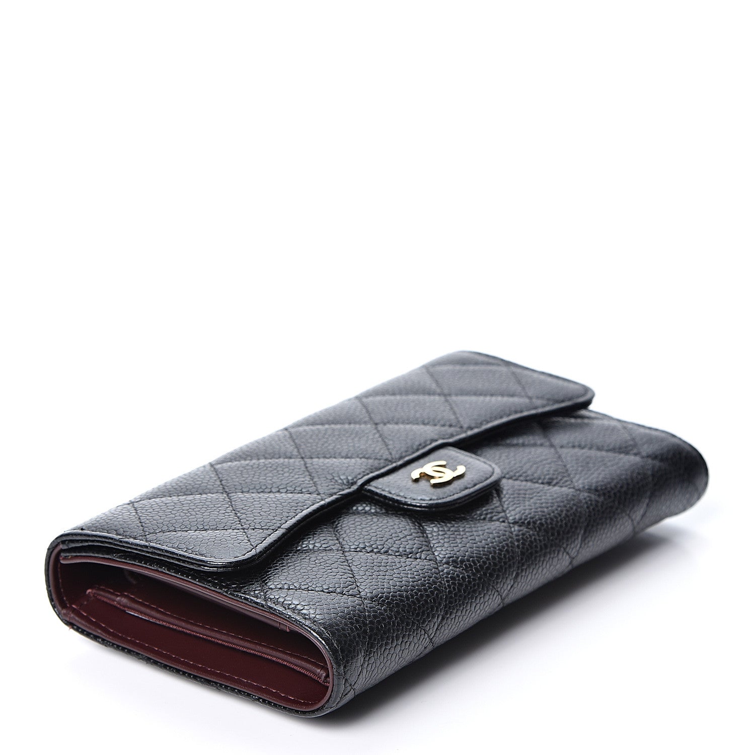 Chanel Caviar Quilted Large Flap Wallet Black 3 of 10