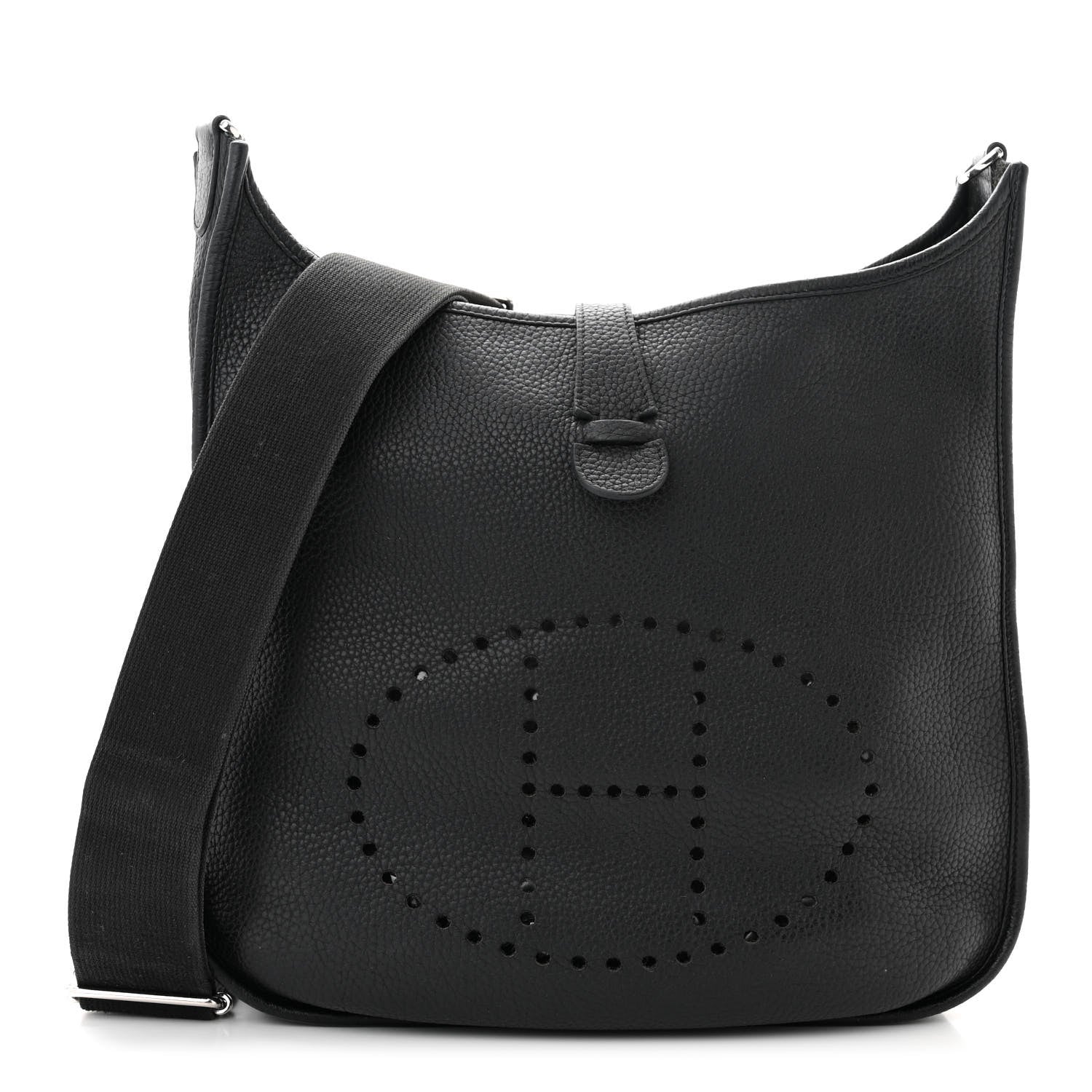 Hermes Taurillon Clemence Evelyne III PM Black 1 of 10