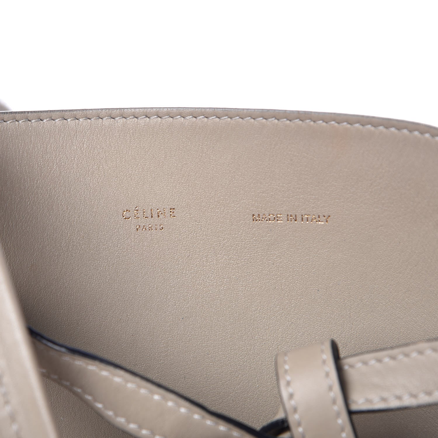 Celine Smooth Calfskin Small Belt Cabas Phantom Taupe 8 of 13