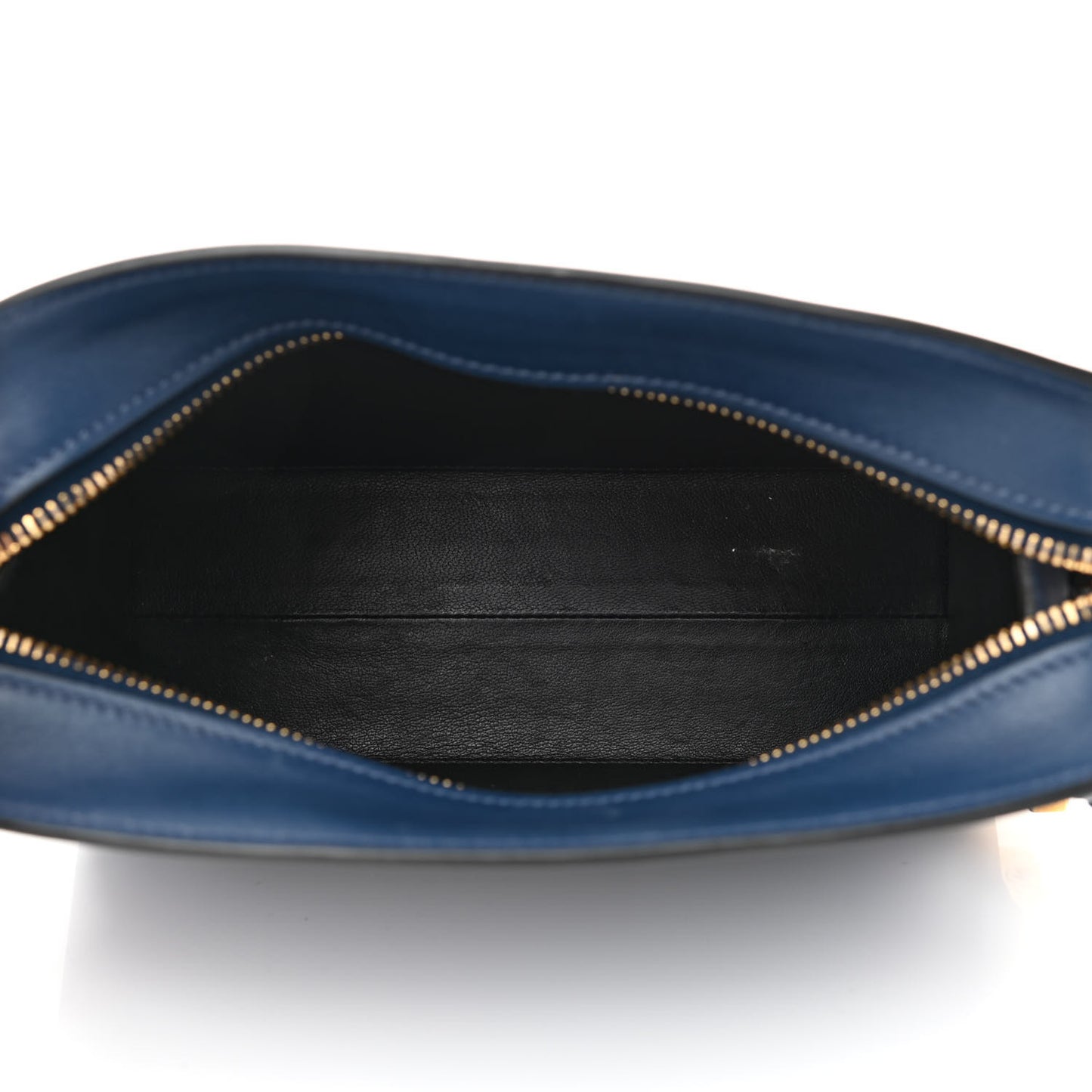 Saffiano City Calfskin Esplanade Crossbody Bag Bleuette