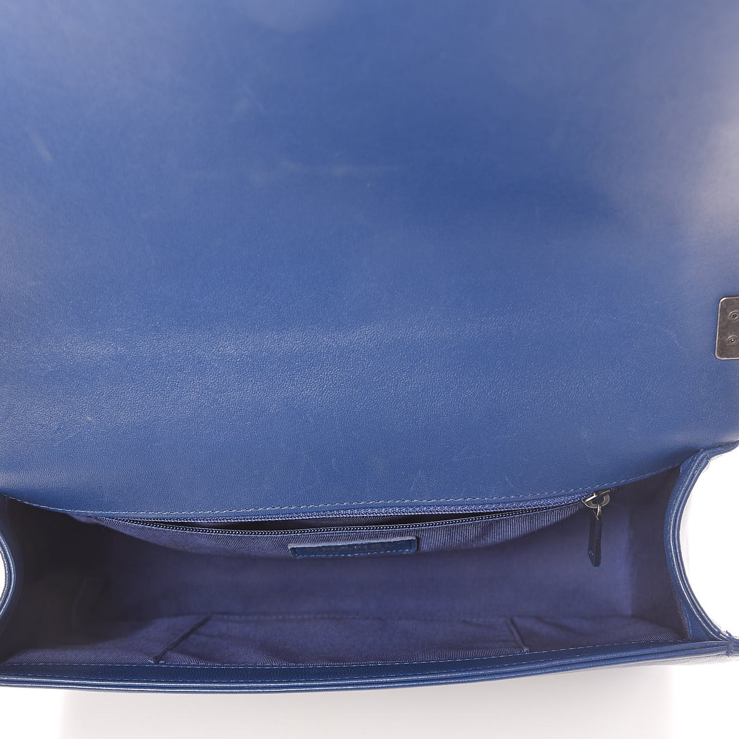 Lambskin Quilted New Medium Boy Flap Dark Navy Blue