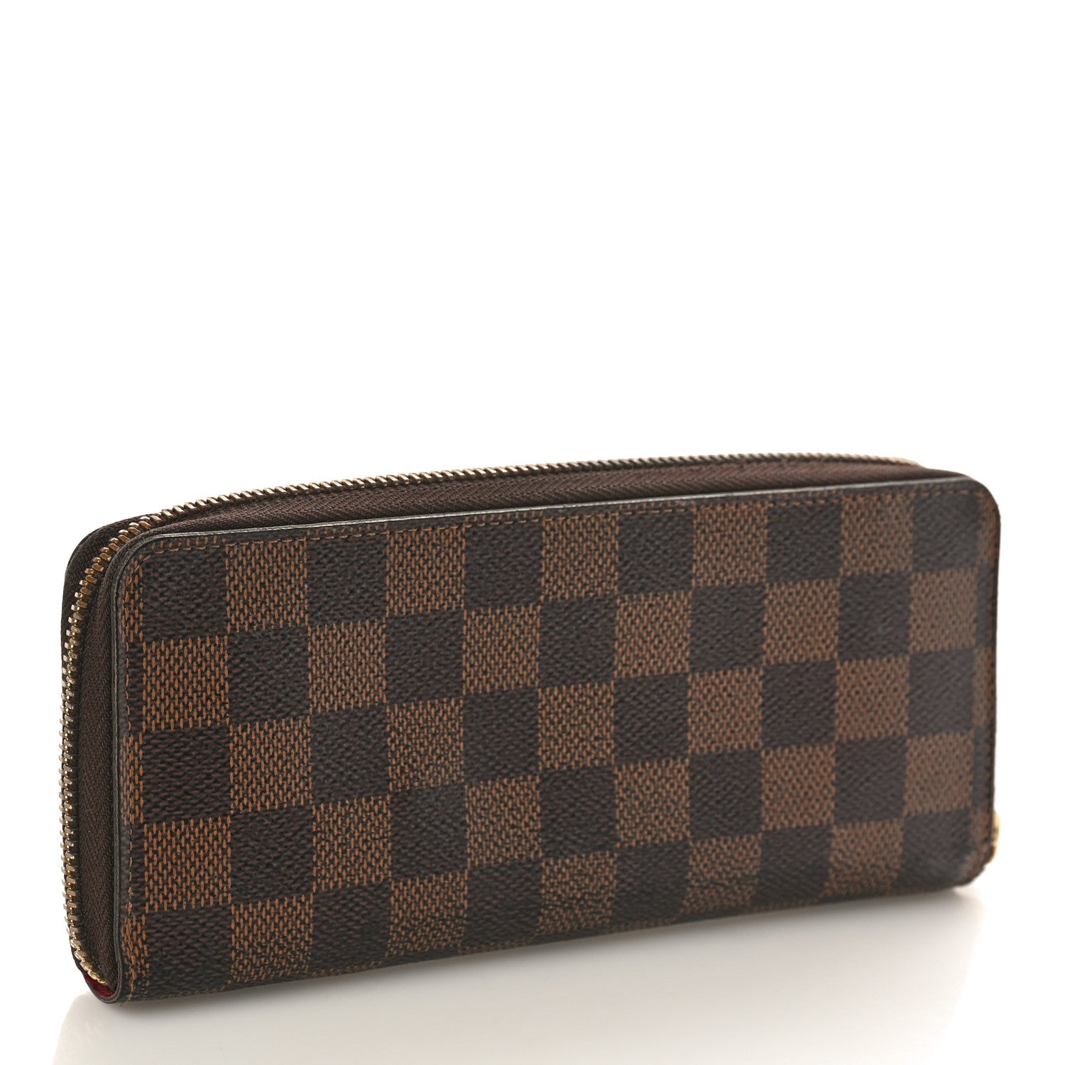 Louis Vuitton Damier Ebene Clemence Wallet Cherry 3 of 8
