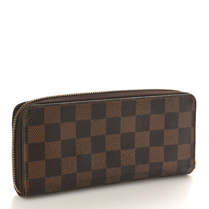 Louis Vuitton Damier Ebene Clemence Wallet Cherry 3 of 8