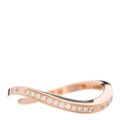 Cartier 18K Pink Gold Diamond Paris Nouvelle Vague Band Ring 54 7 2 of 5