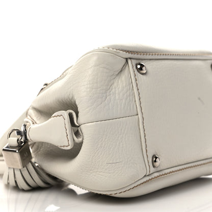Chanel Calfskin Small Tassel Bowler White 8 of 9