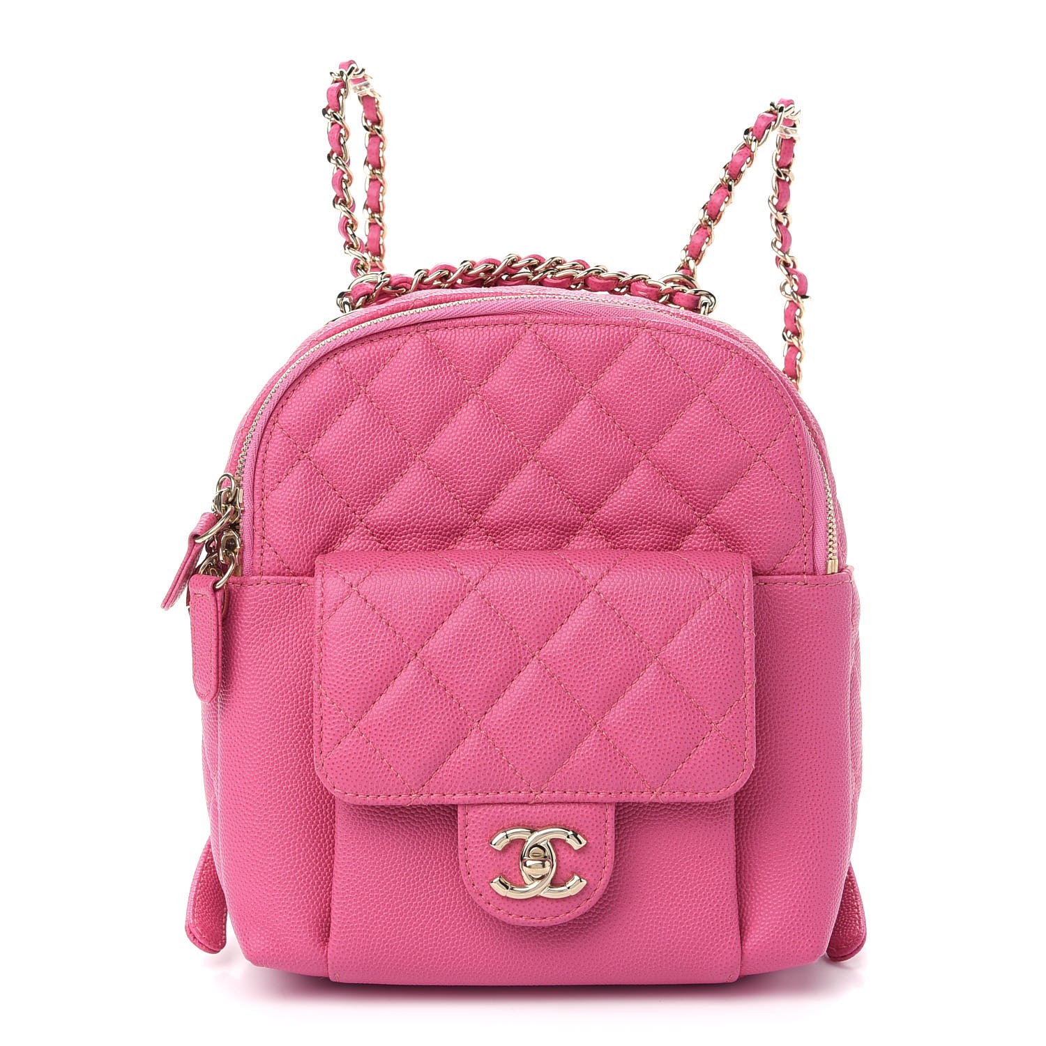 Chanel Caviar Quilted Small CC Day Backpack Pink 1 of 9