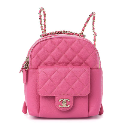 Chanel Caviar Quilted Small CC Day Backpack Pink 1 of 9