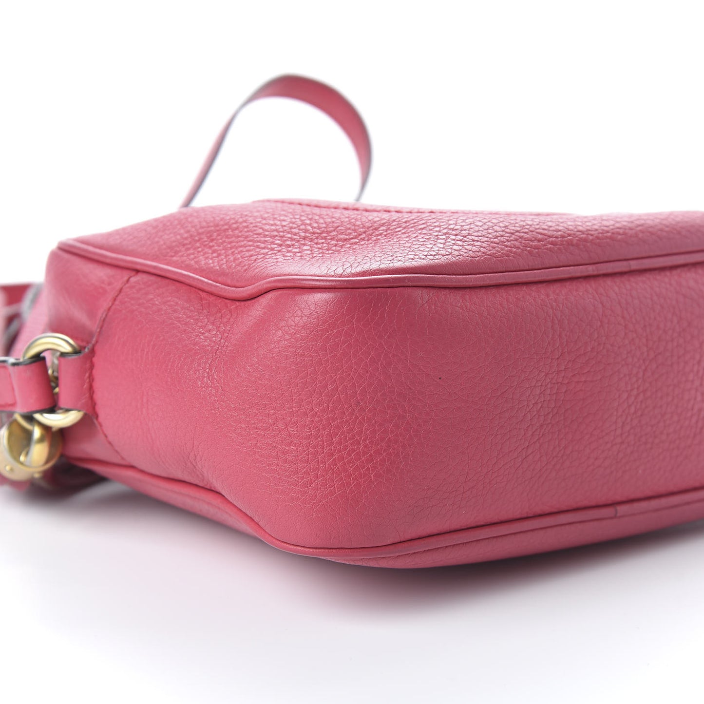 Pebbled Calfskin Small Soho Disco Bag Mauve