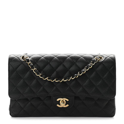 Chanel Caviar Quilted Medium Double Flap Black 1 of 9