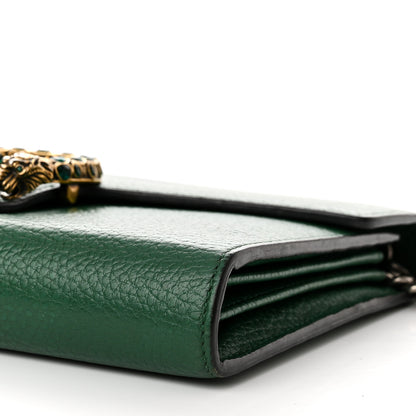 Gucci Calfskin Mini Dionysus Chain Wallet Emerald 10 of 18