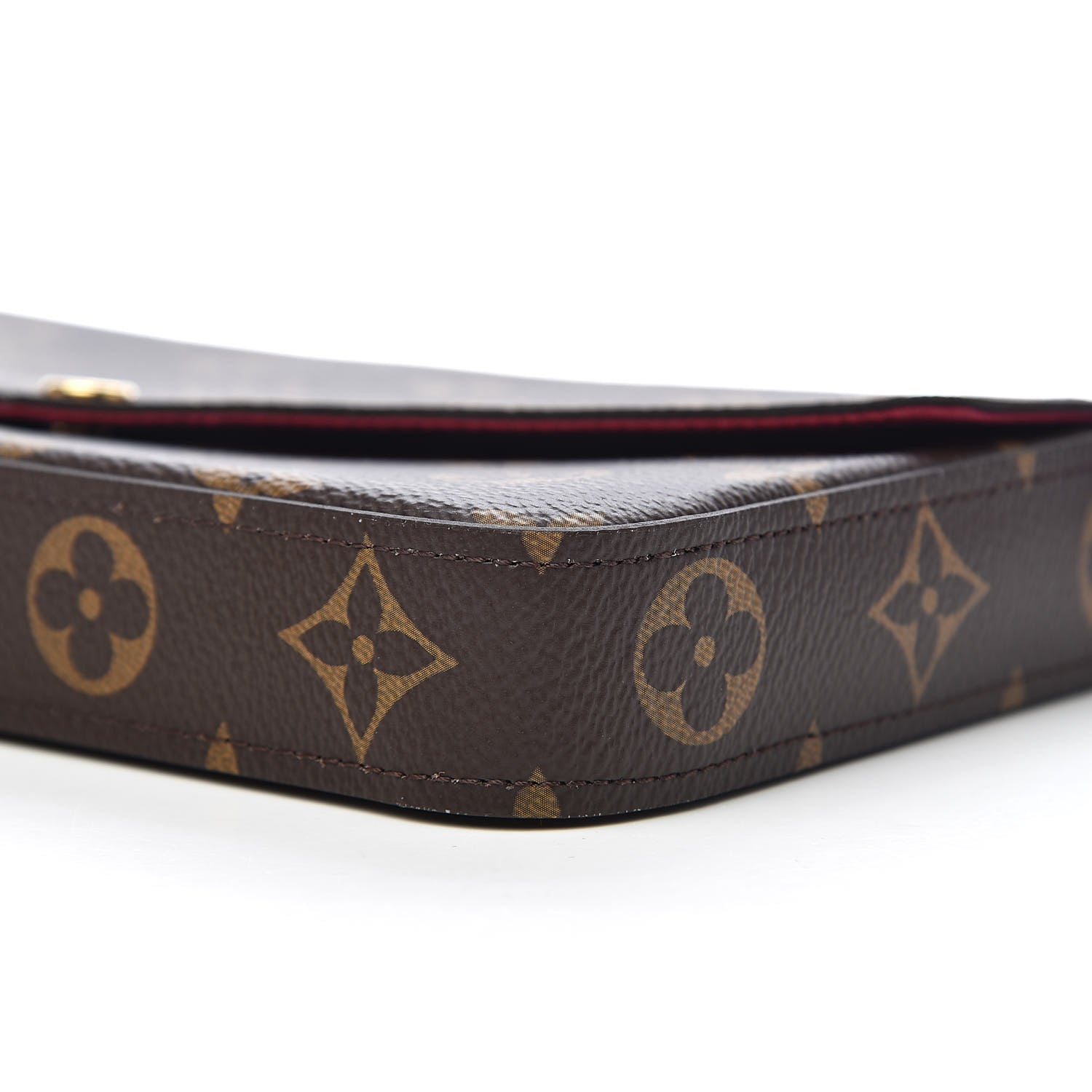 Louis Vuitton Monogram Pochette Felicie Chain Wallet Fuchsia 8 of 11