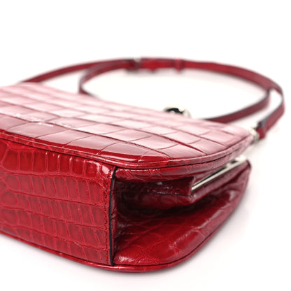 Burberry Alligator Small Frame Bag Bright Red 8 of 8