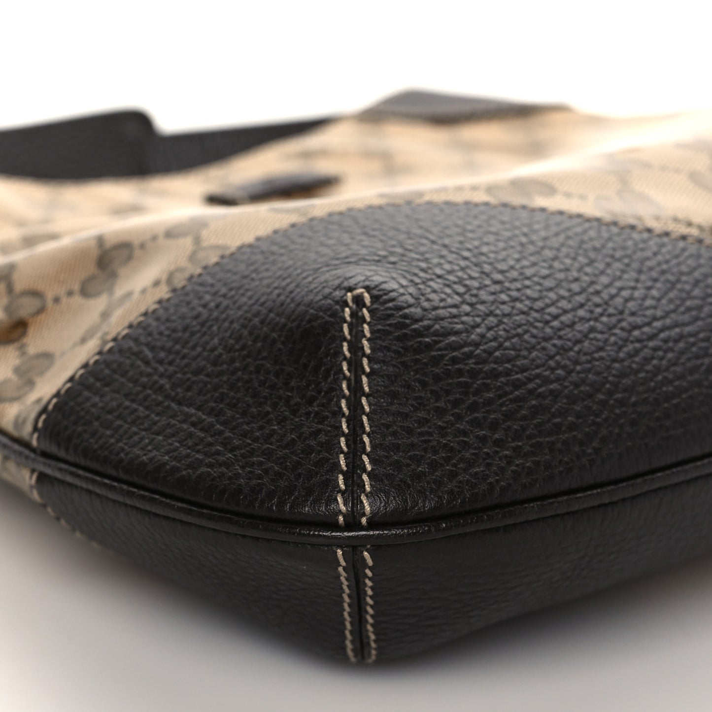 Crystal Monogram Small Princy Hobo Dark Brown