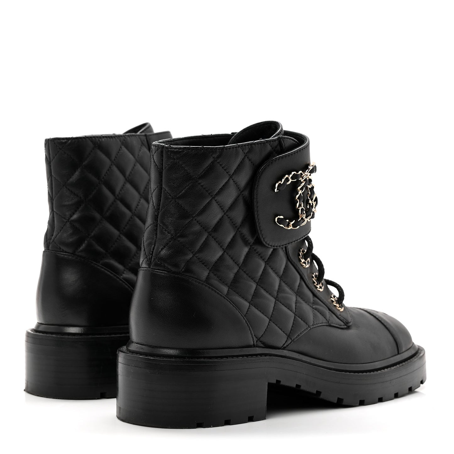 Calfskin Cap Toe CC Riding Boots 39 Black