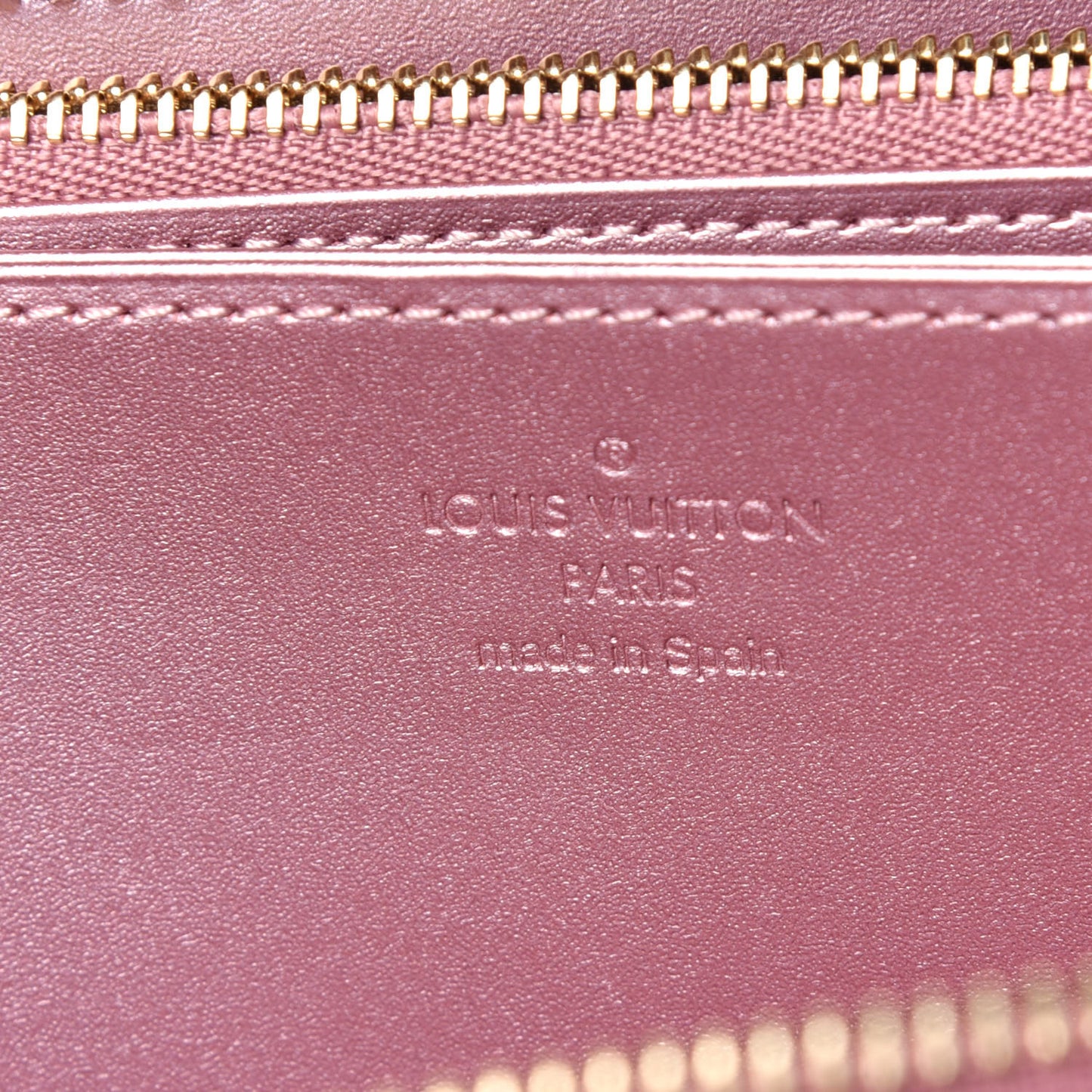 Vernis Zippy Wallet Metallic Pale Pink