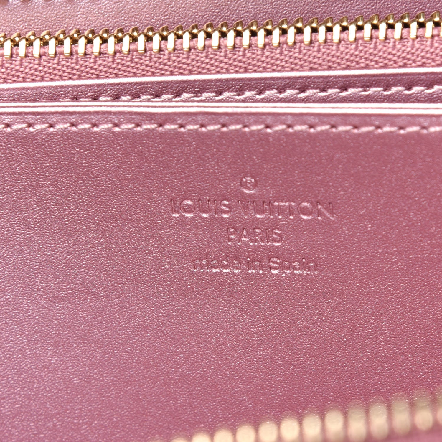 Louis Vuitton Vernis Zippy Wallet Metallic Pale Pink 6 of 10