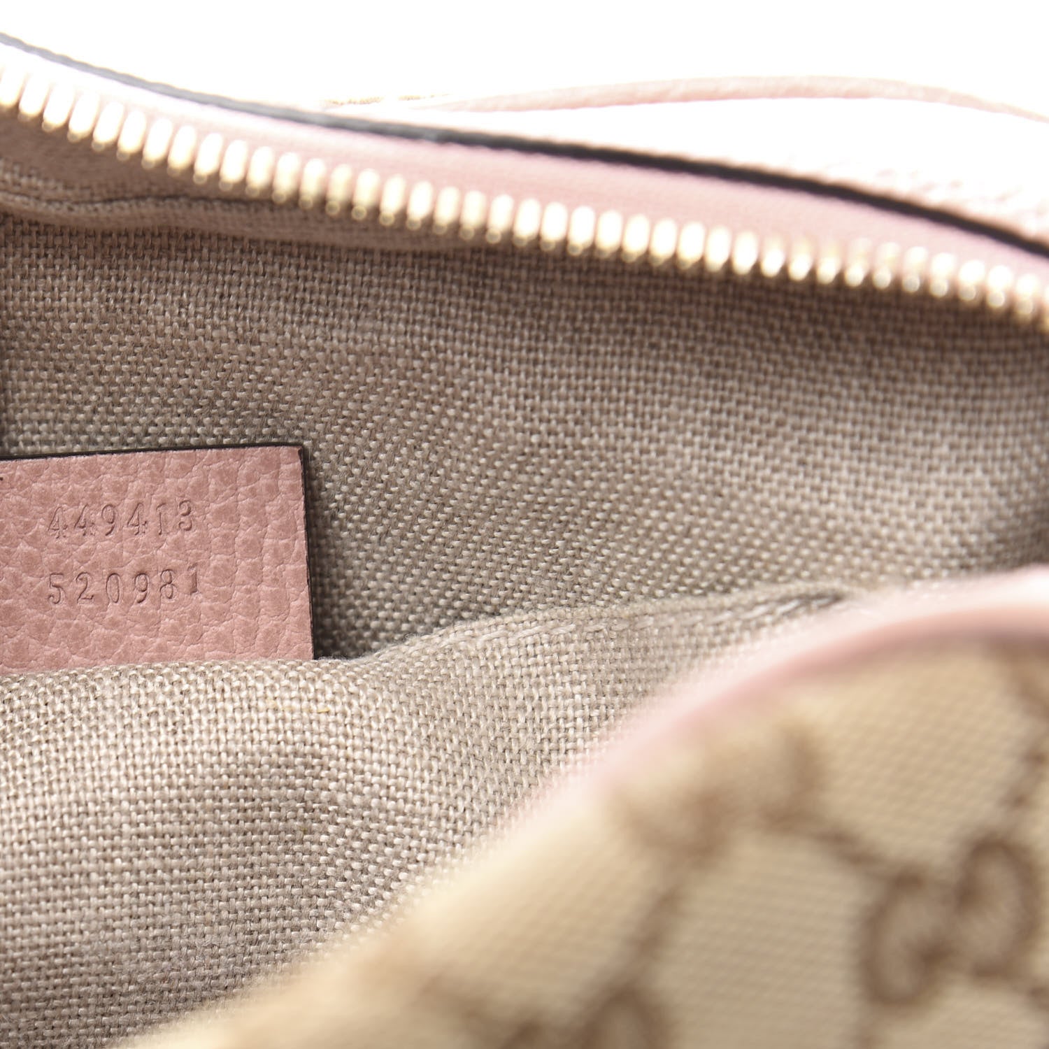 Gucci Monogram Mini Bree Messenger Bag Beige Soft Pink 7 of 11