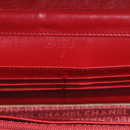 Chanel Python Wallet On Chain WOC Red 5 of 7