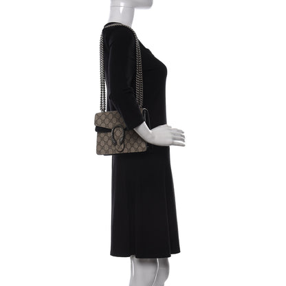 Gucci GG Supreme Monogram Mini Dionysus Shoulder Bag Black 2 of 9