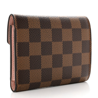Louis Vuitton Damier Ebene Victorine Wallet Rose Ballerine 3 of 8