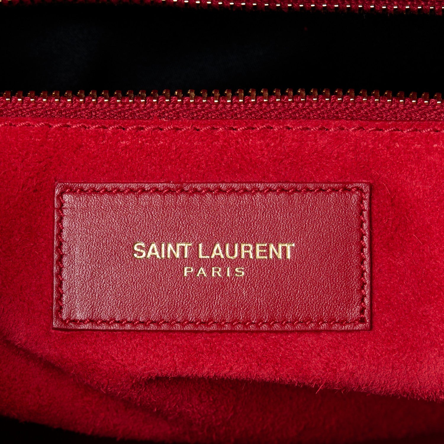 Saint Laurent Calfskin Classic Duffle 6 Red 6 of 13