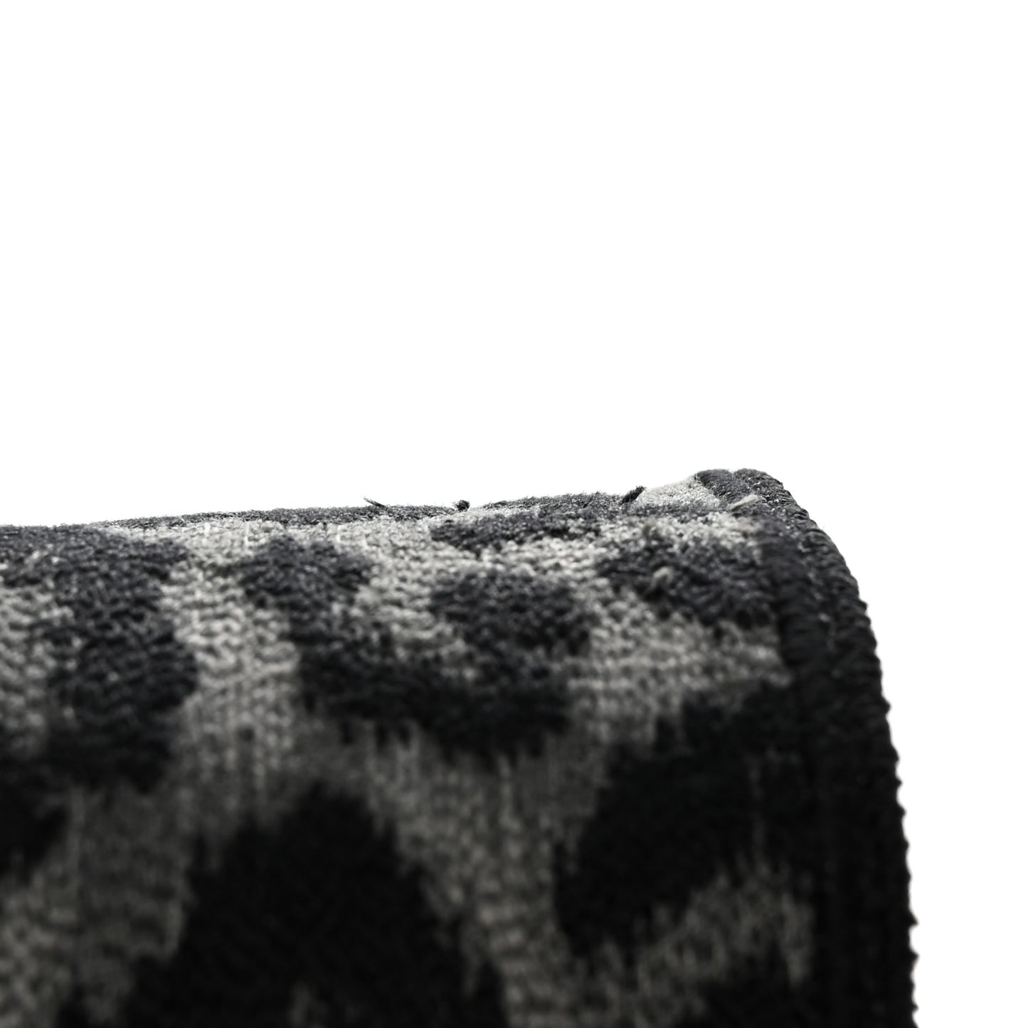 Canvas Mizza Embroidered Leopard Shoulder Strap Grey