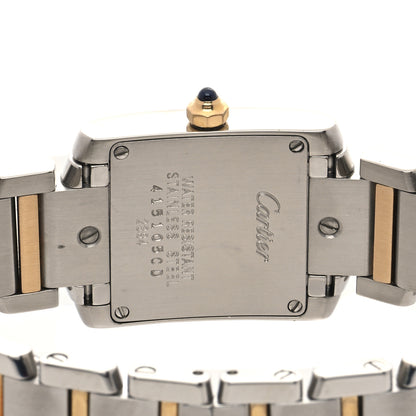 Cartier Stainless Steel 18K Yellow Gold 20mm Tank Francaise Quartz Watch 4 of 4