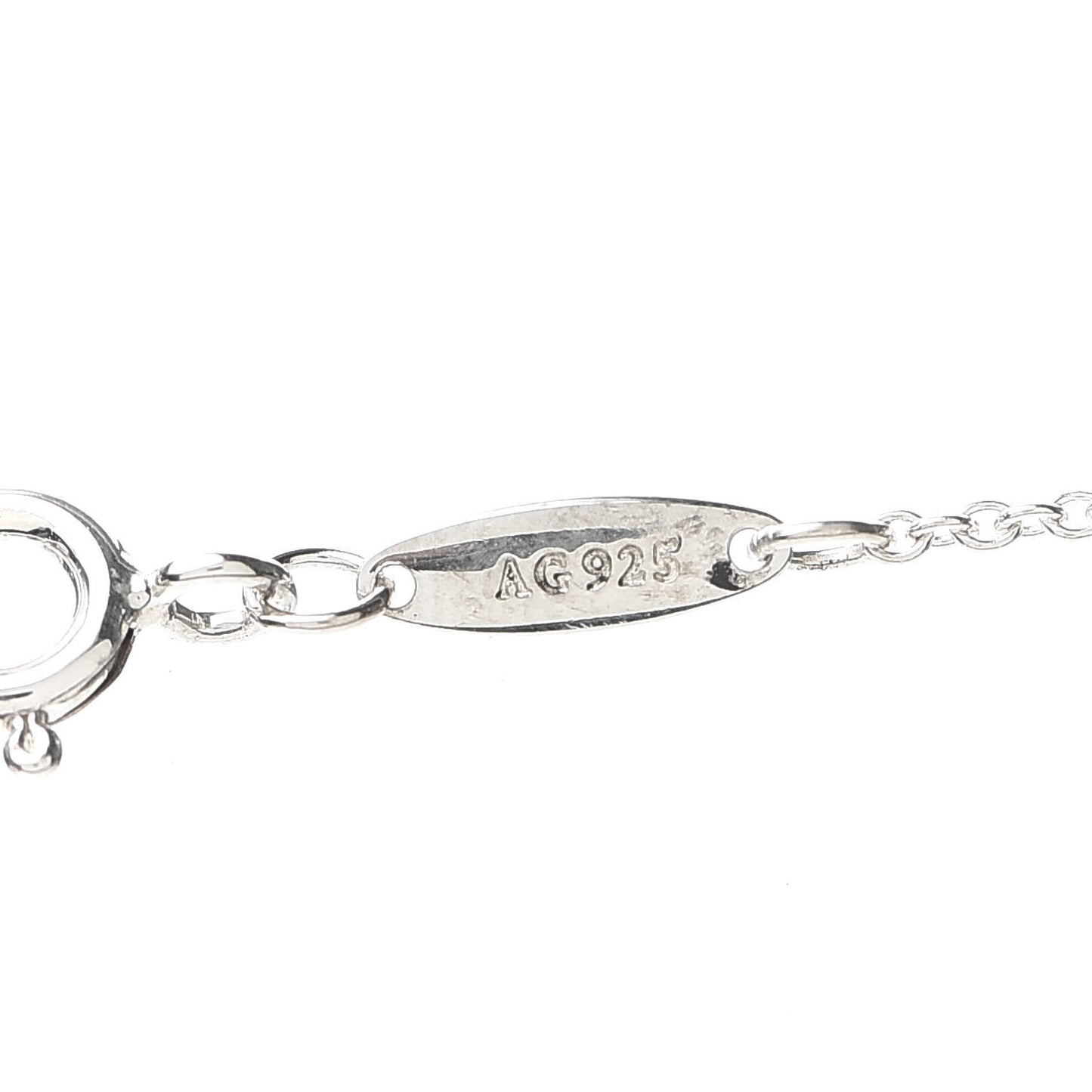 Sterling Silver 18mm Elsa Peretti Bean Pendant Necklace