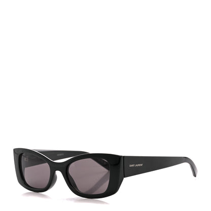 Saint Laurent Acetate Ultra Cat Eye Sunglasses SL 593 Black 1 of 9