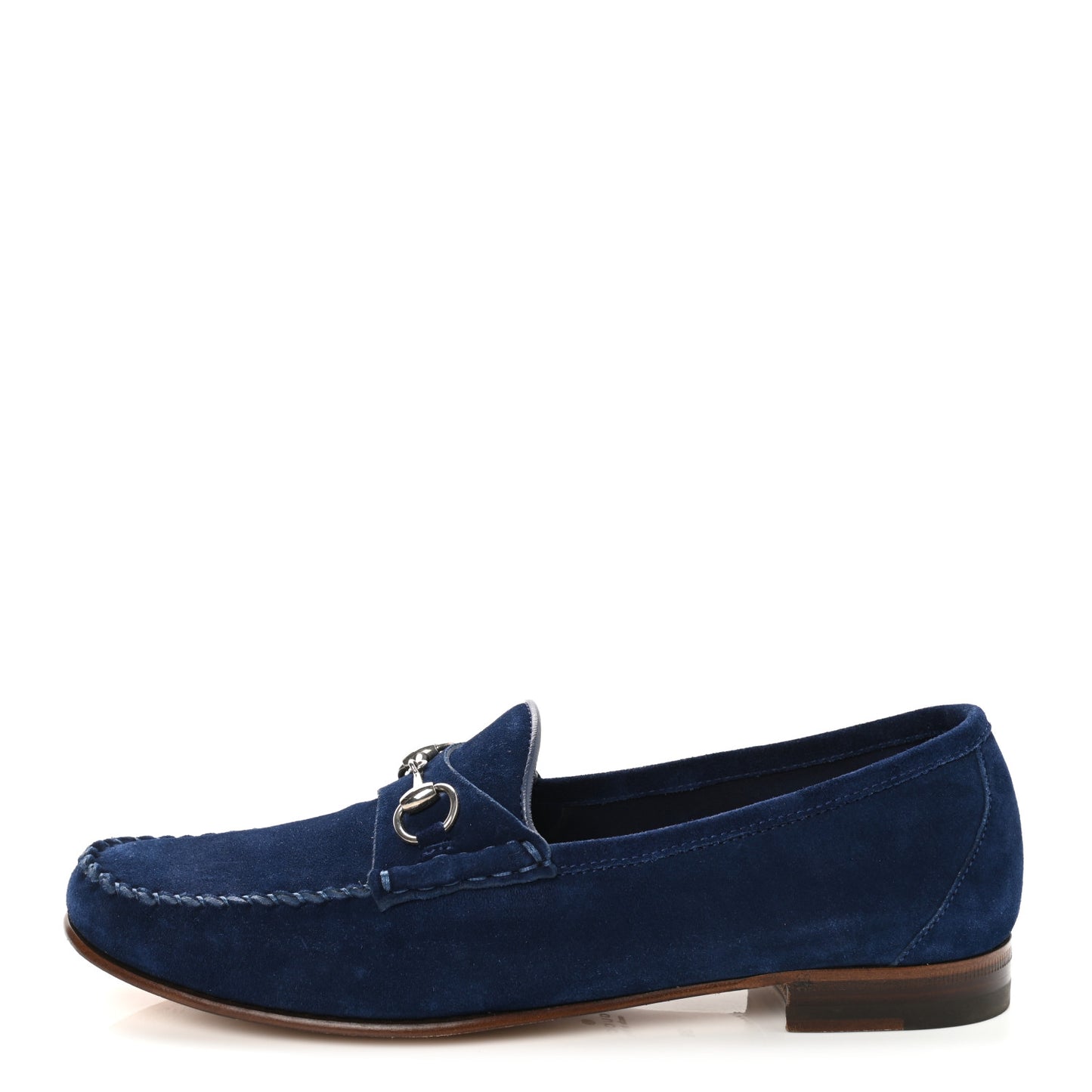 Suede Calfskin Womens 1953 Horsebit Loafers 39 Cobalt Blue