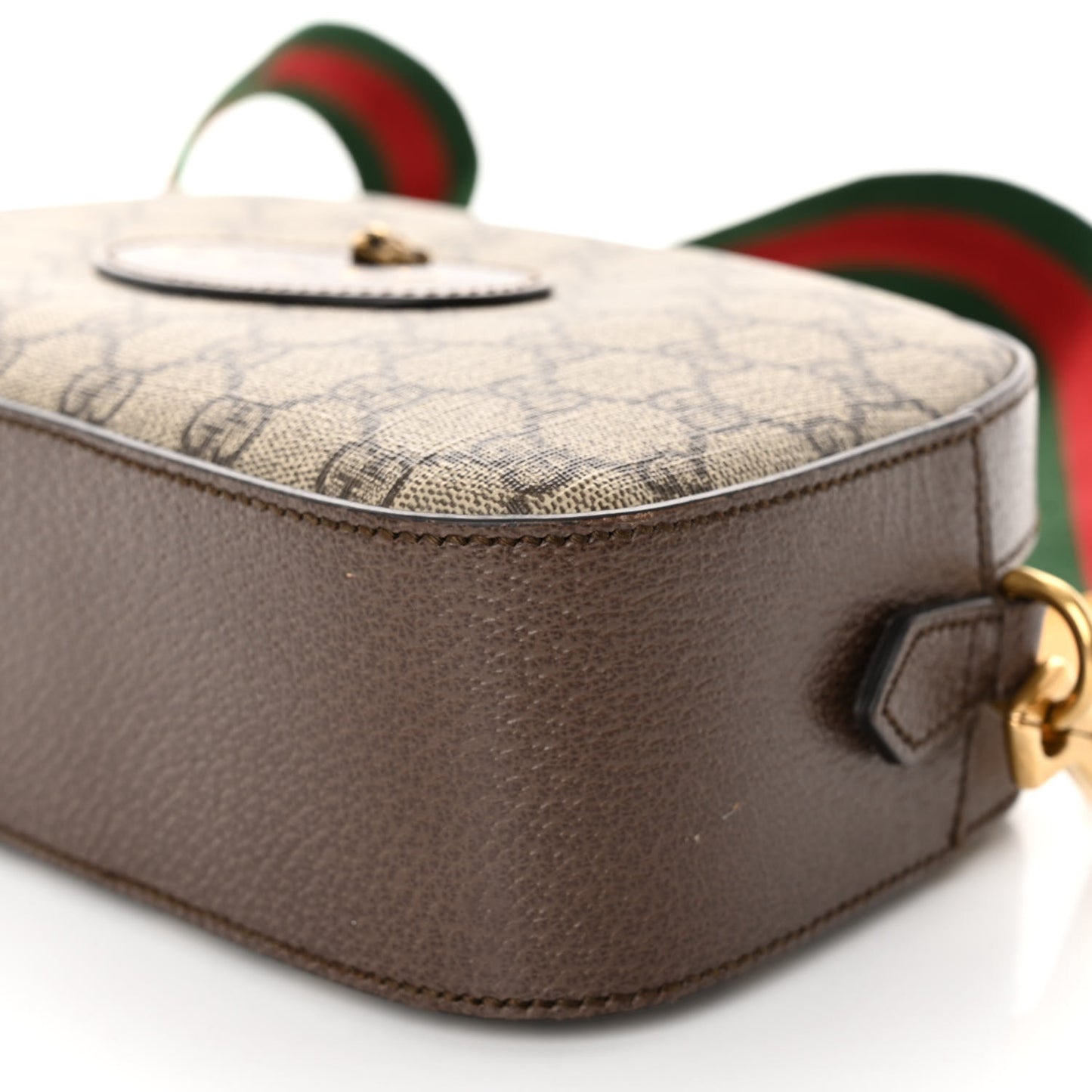 GG Supreme Monogram Web Neo Vintage Shoulder Bag Beige New Acero Crop
