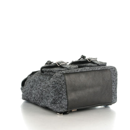 Proenza Schouler Melange Felted Wool PS1 Backpack Charcoal Black 4 of 7