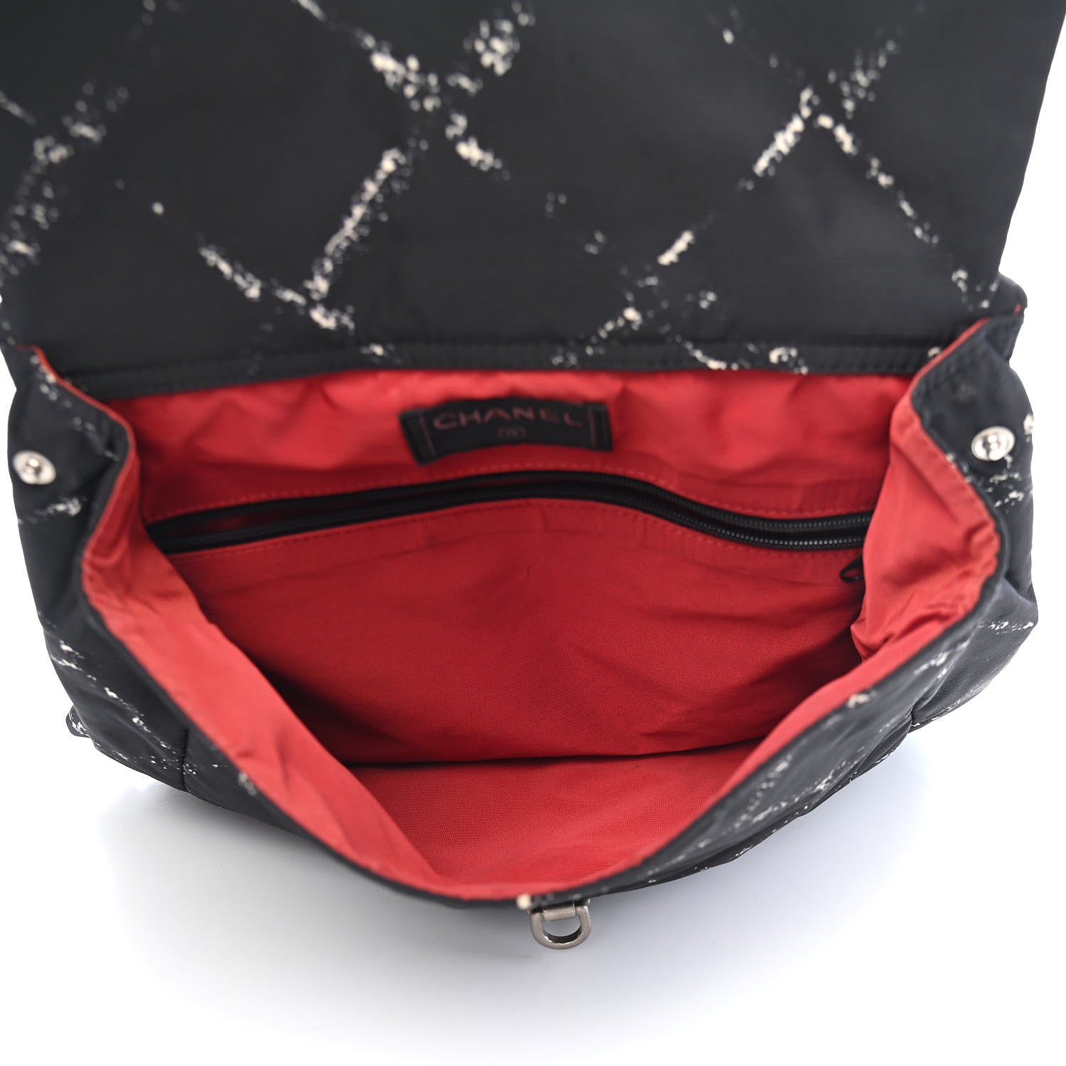 Chanel Nylon Travel Backpack Black 6 of 12
