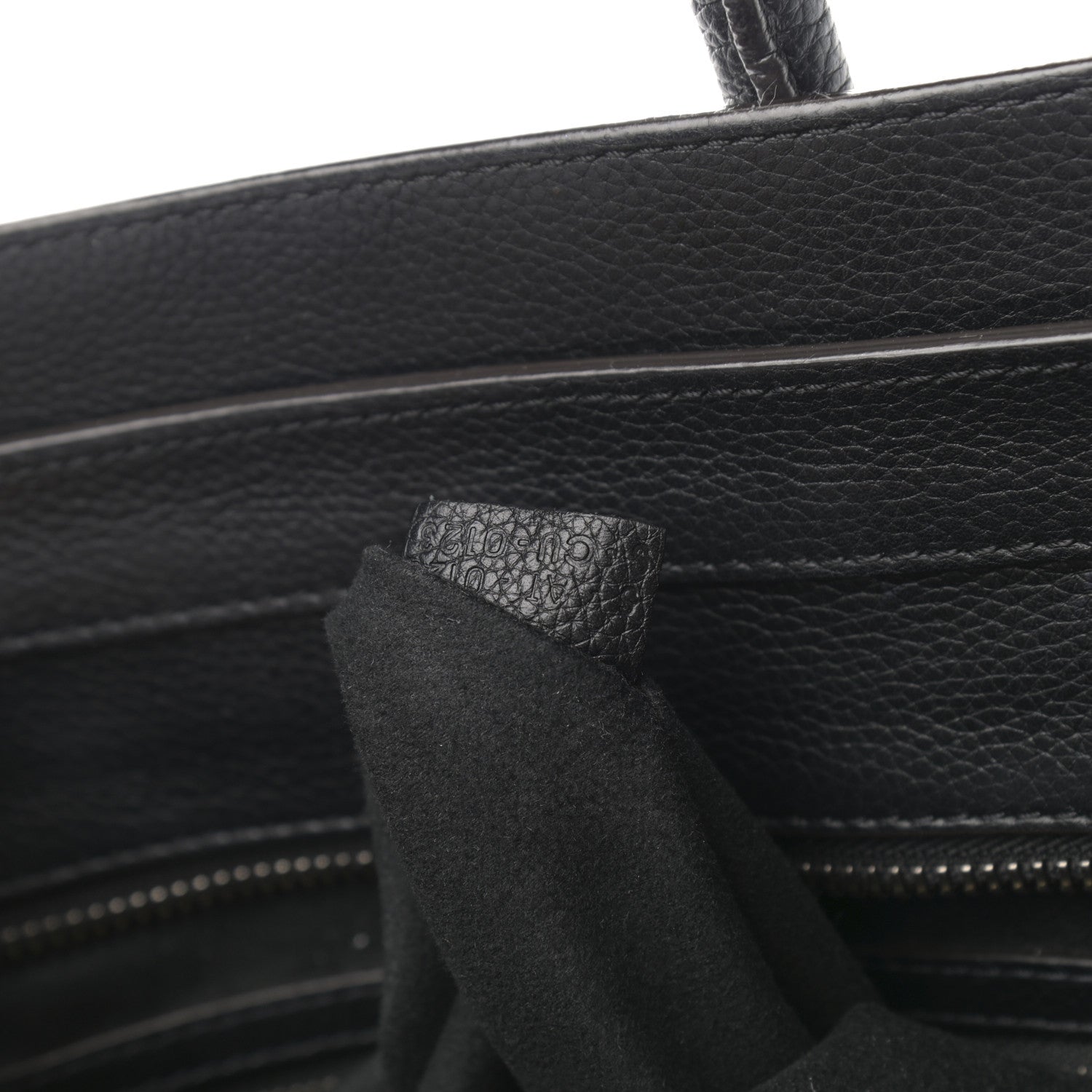 Celine Drummed Calfskin Mini Luggage Black 7 of 10